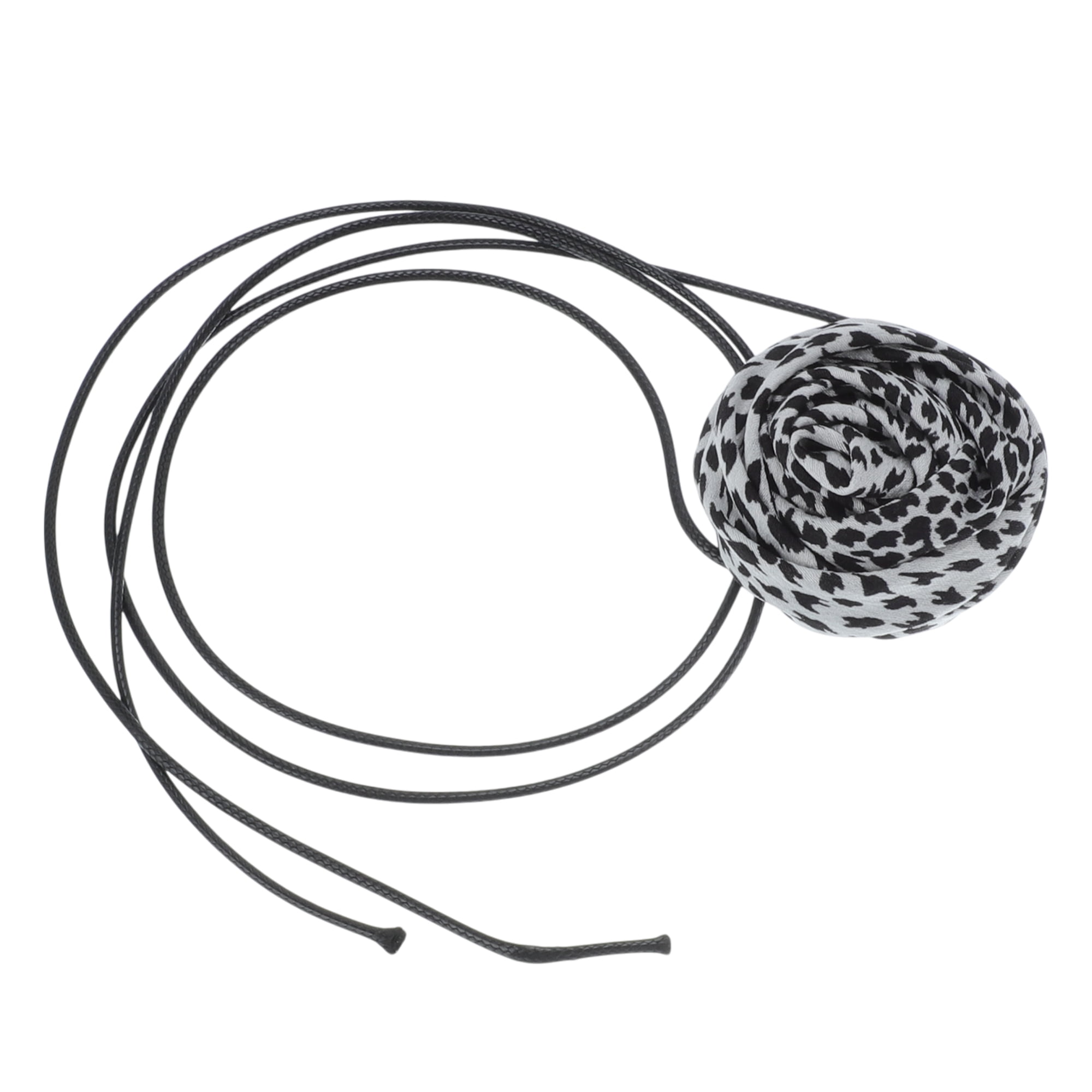 Unique Bargains Rose Choker Necklace 1Pc for Any Occasion White, Black