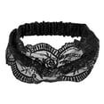 thumbnail image 1 of Unique Bargains Rose Lace Headband 1 Pc Black, 1 of 5