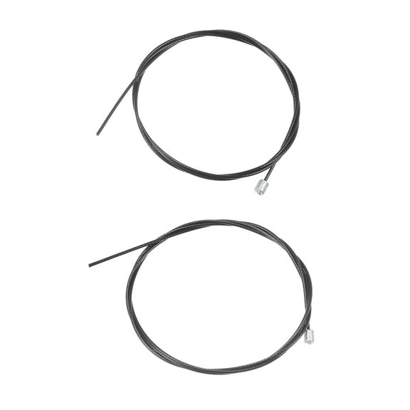 Unique Bargains Rotary Latch Cables for Leer 100XL 100XR 100XQ for Century Inner  Durable Plastic Alloy  2 Pcs Black