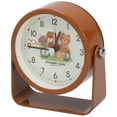 thumbnail image 1 of Unique Bargains Rotatable Alarm Clock with Animal Pattern Brown 3.9"L x 1.7"W x 3.7"H, 1 of 4