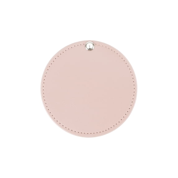 Unique Bargains Rotating Circle Makeup Mirror Pink