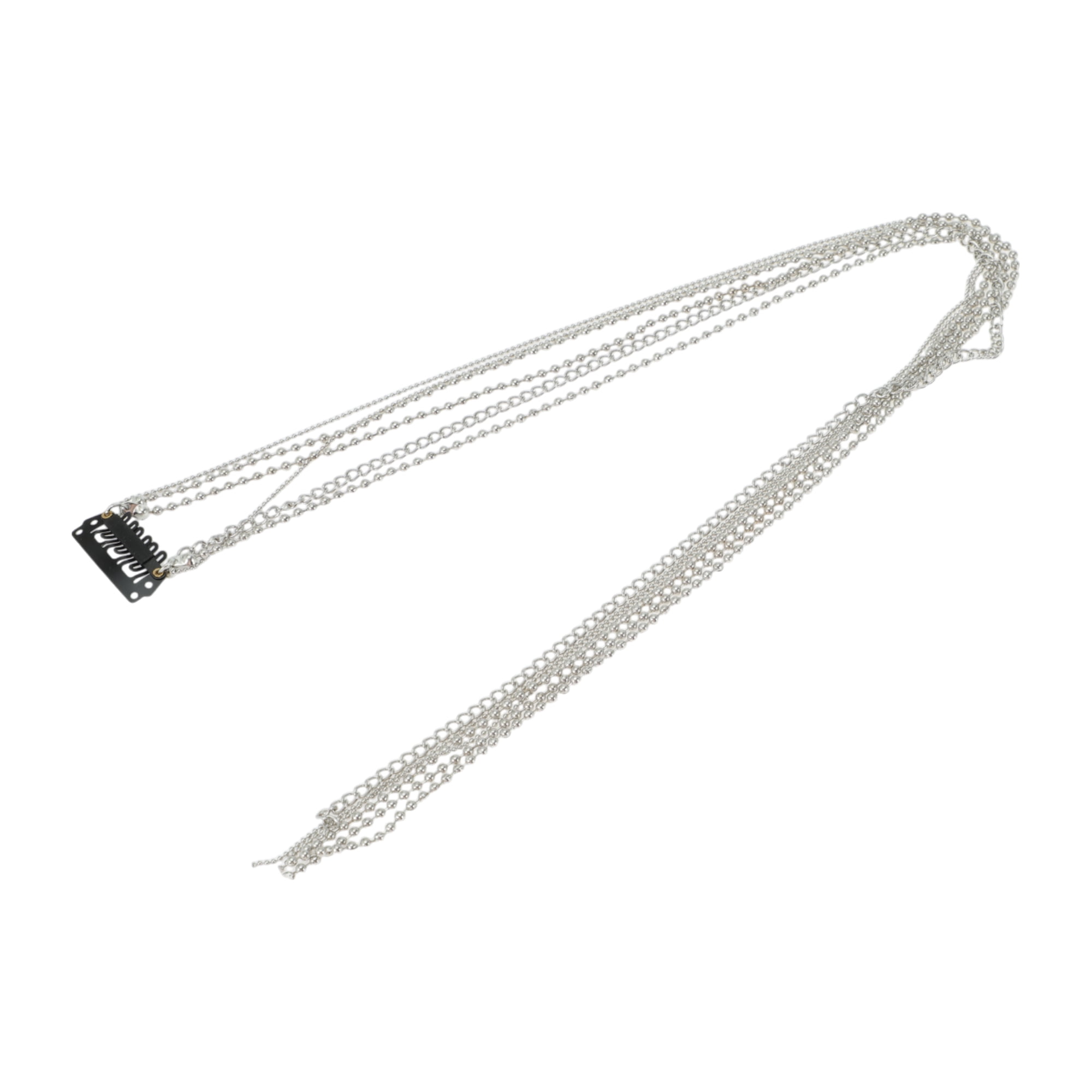 Unique Bargains Round Beads Braided Hair Chain 1Pc
