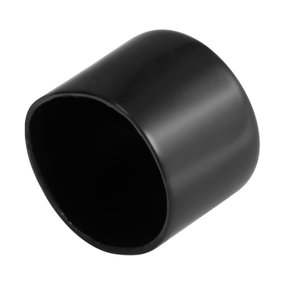 Unique Bargains Round Black Vinyl End Cap Screw Thread Protectors Rubber Cover Caps 1.89" ID Black 8pcs