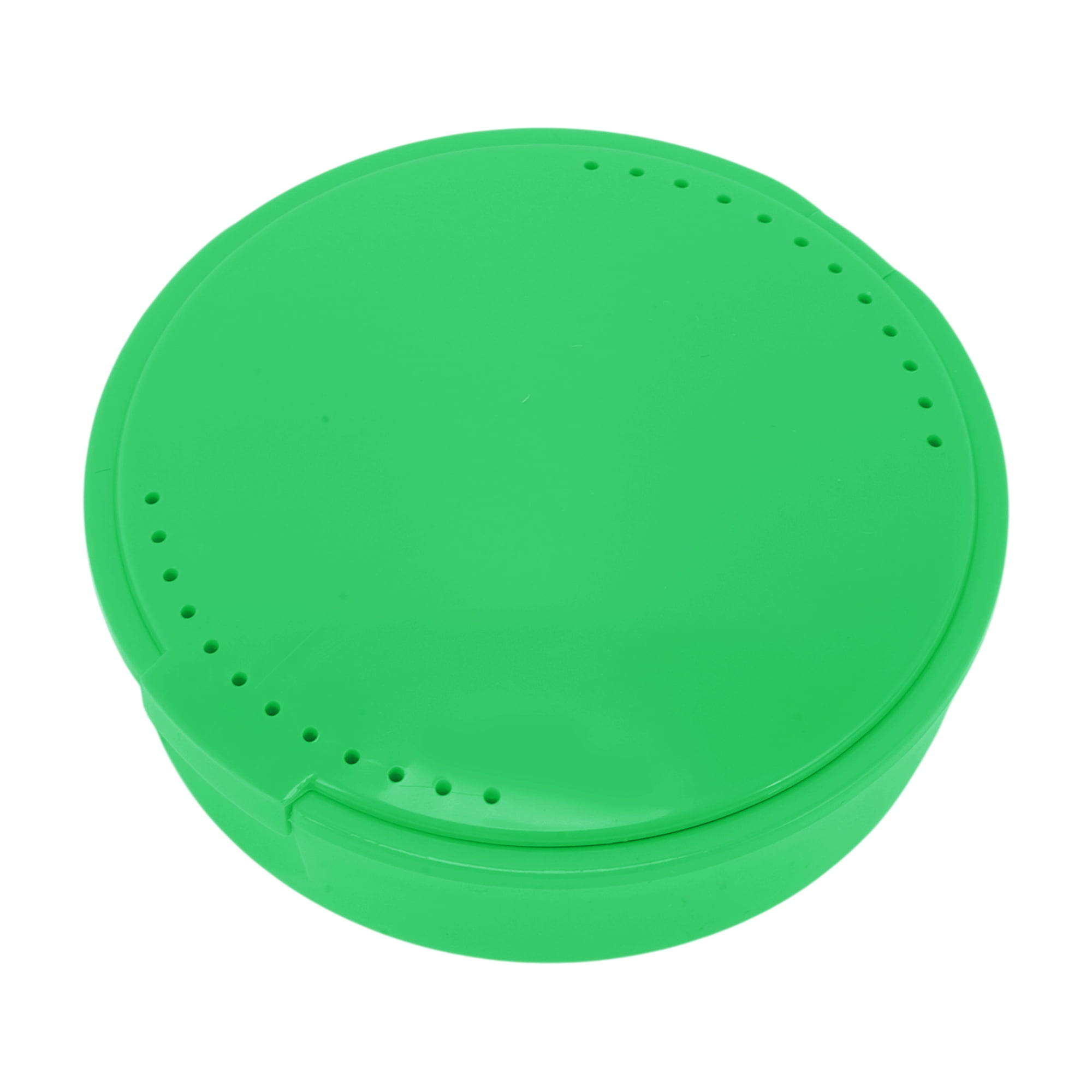 Unique Bargains Round Braces Box with Mirror 1 Pc Green