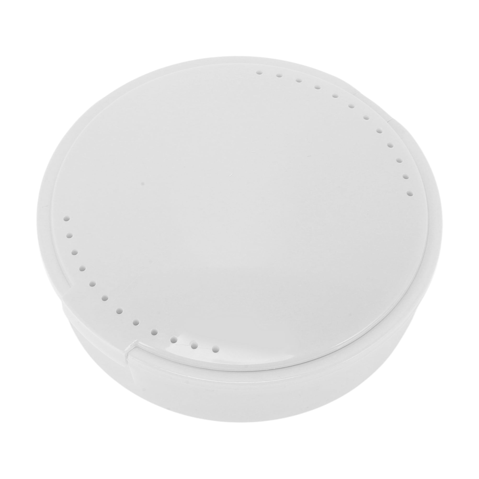 Unique Bargains Round Braces Box with Mirror 1 Pc White