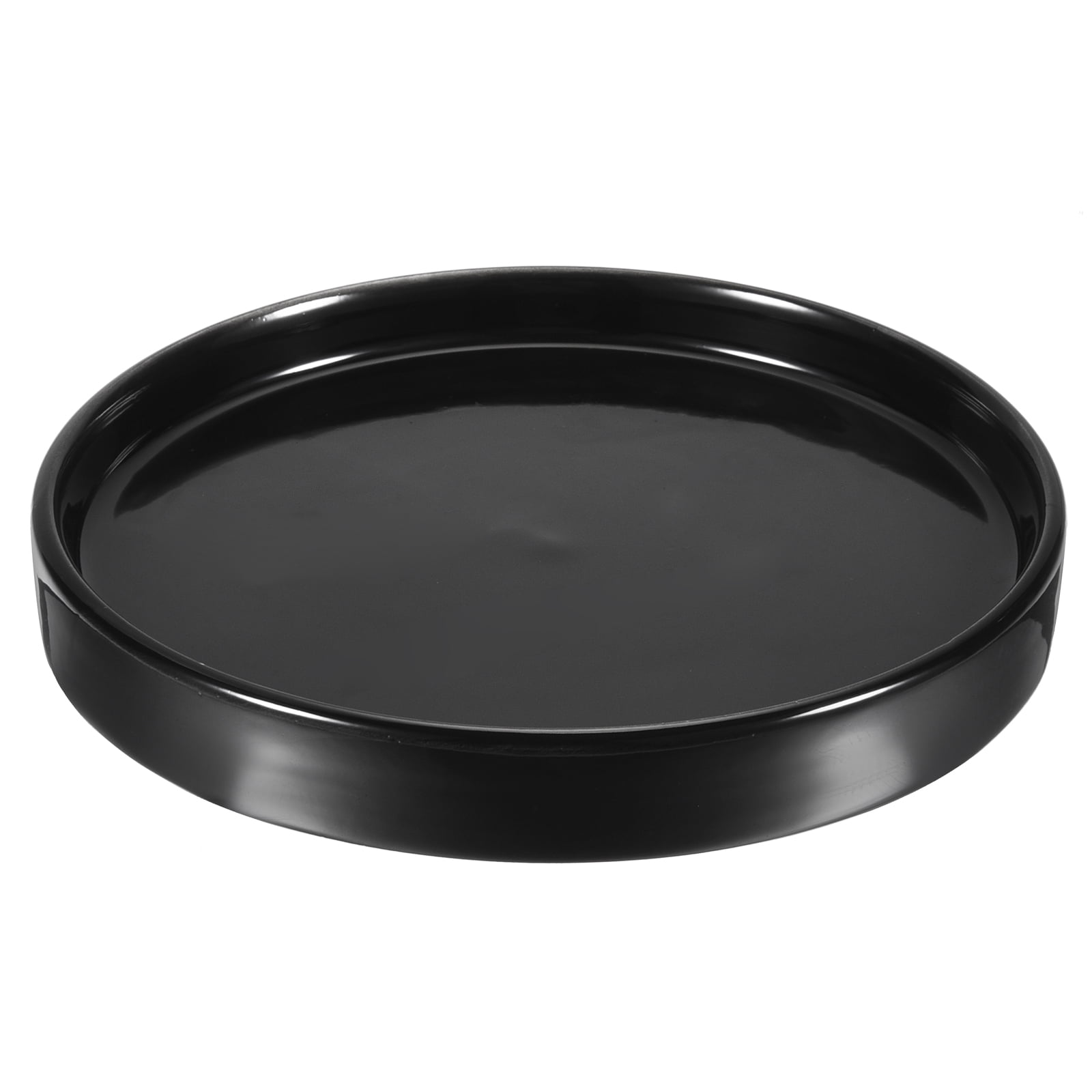 Unique Bargains Round Ceramic Plant Pot Saucer Flower Drip Tray for