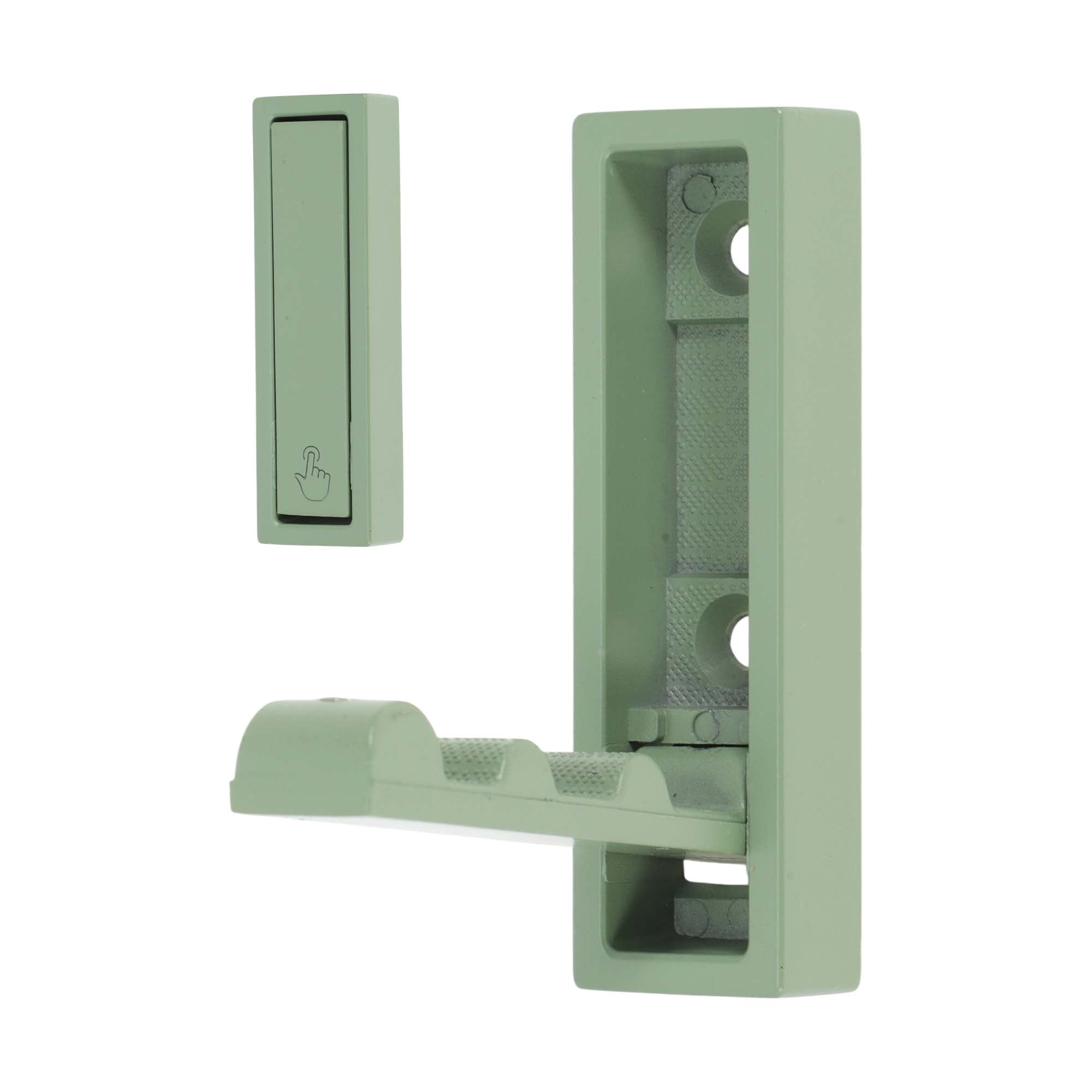 Unique Bargains Round Coat Hook Wall Mount Folding Hook Green 2.76"x0.79"x0.47"