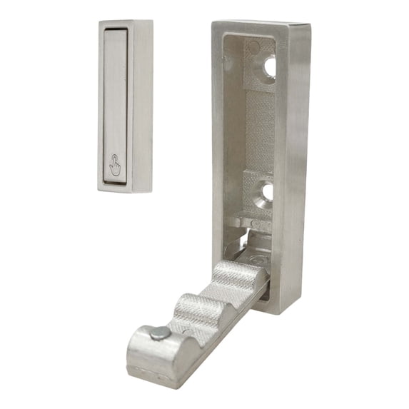 Unique Bargains Round Coat Hook Wall Mount Folding Hook Silver Tone 2.76"x0.79"x0.47"