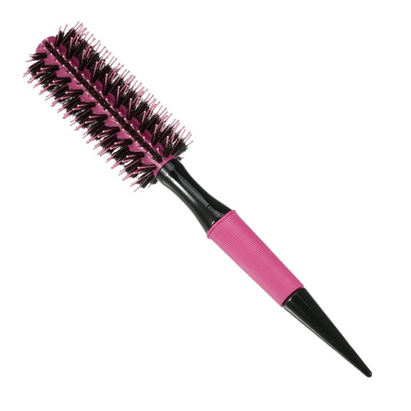 Unique Bargains Round Hair Brush Hair Brushes for Women Nylon Bristle Pins Round Brush Pink 10.04"x1.77"