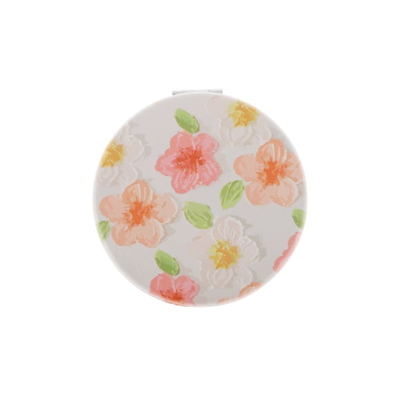 Unique Bargains Round Hand-drawn Makeup Mirror White 1 Pc