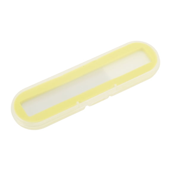 Unique Bargains Round Head Multifunctional Nail File Yellow Clear 1 Pc