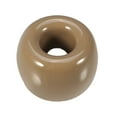 thumbnail image 1 of Unique Bargains Round Mini Ceramic Toothbrush Holder Brown 1.65"x1.18" Electric Toothbrush Holder for Bathroom, 1 of 8