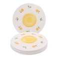 thumbnail image 1 of Unique Bargains Round Placemats 6pcs Woven Placemats Yellow 11.8"x11.8", 1 of 5