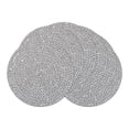 thumbnail image 1 of Unique Bargains Round Placemats Set of 6 Woven Placemats for Home Black, 1 of 6
