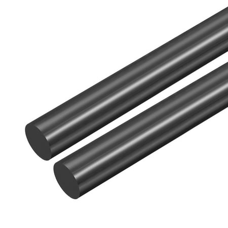 Unique Bargains Round Rod 13/1" Dia 20" Length Black (POM) Polyoxymethylene Rods Engineering Plastic Round Bars(21mm)