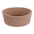 thumbnail image 1 of Unique Bargains Round Woven Storage Basket Small Storage Bin for Home Decor Brown S, 1 of 7
