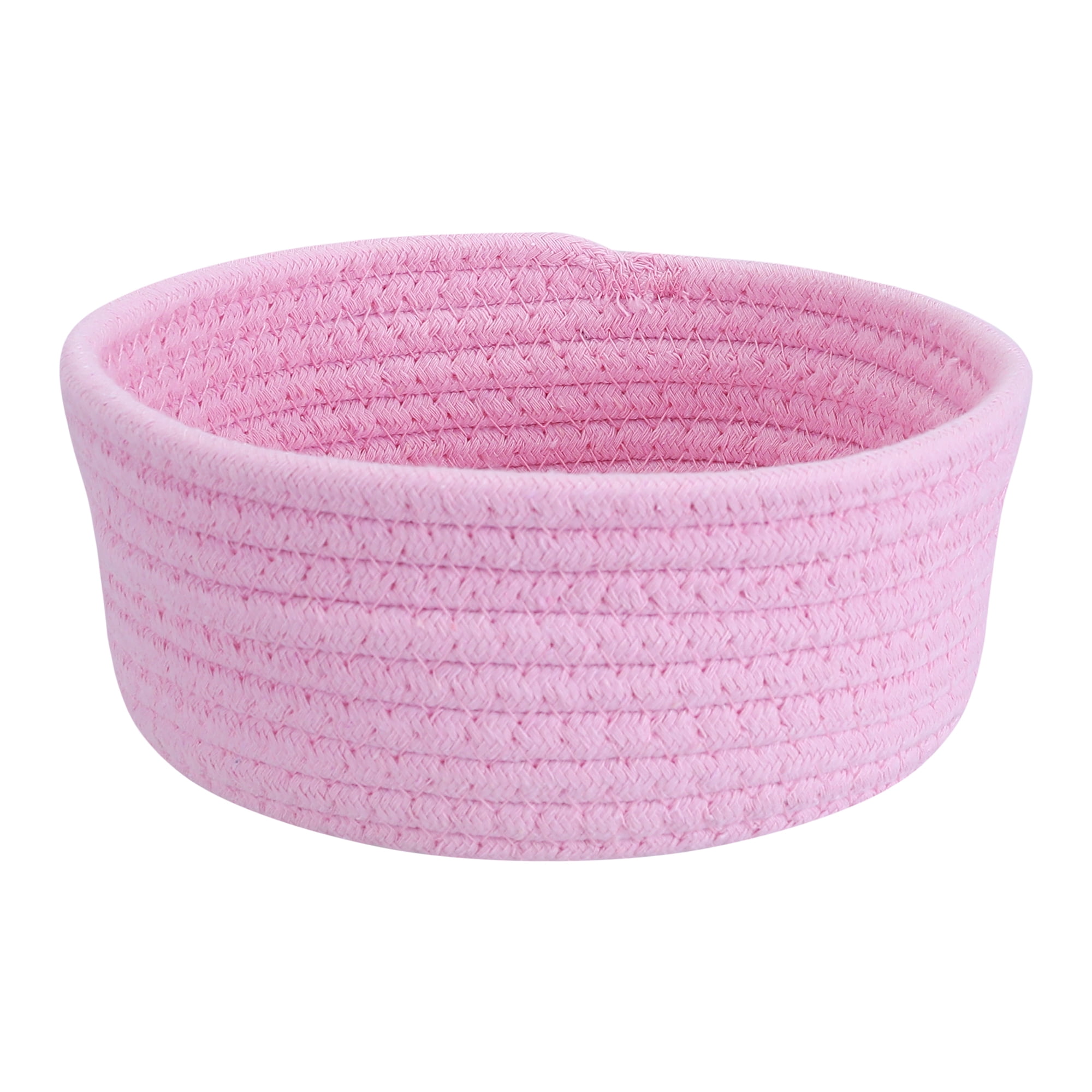 Unique Bargains Round Woven Storage Basket Small Storage Bin for Home