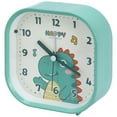 thumbnail image 1 of Unique Bargains Rounded Square Alarm Clock Green 4.1"L x 1.9"W x 4.3"H, 1 of 4