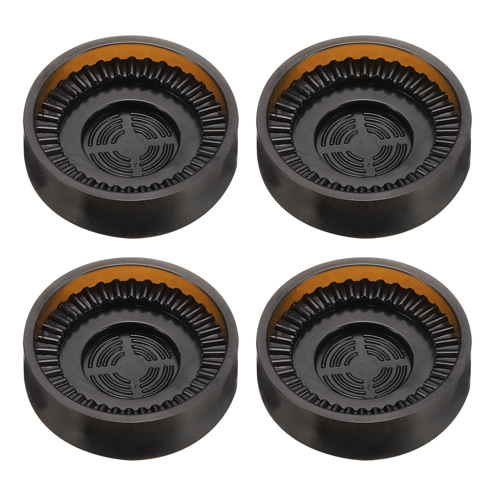 Unique Bargains Rubber Furniture Caster Cups Chair Leg Floor Protectors Pads 1.6in Brown
