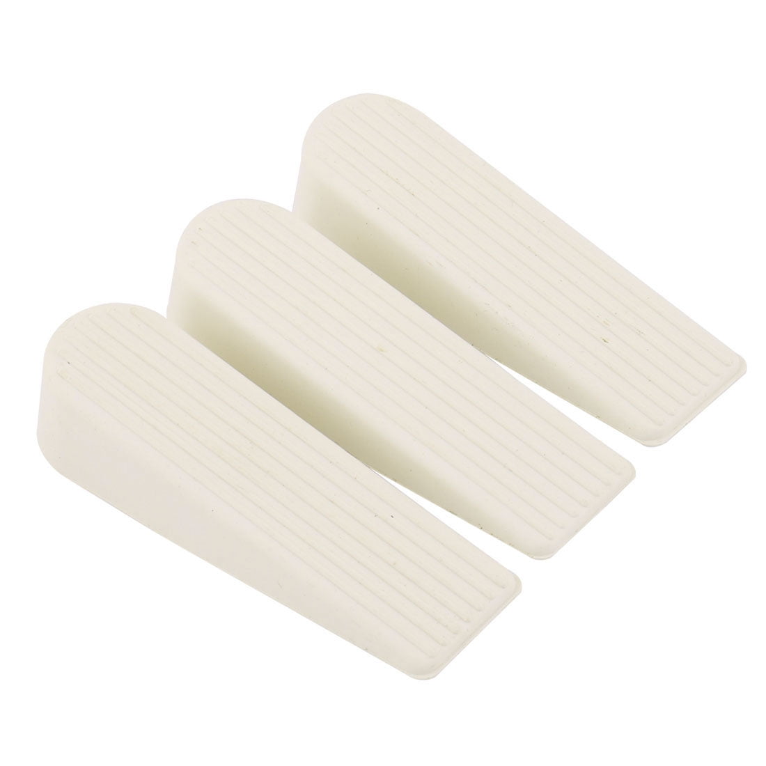 Unique Bargains Rubber Home Office Anti-Slip Wedge Door Stopper Doorstops Protector 3pcs