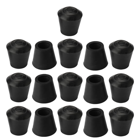 Unique Bargains Rubber Leg Cap Tip Cup Feet Cover 0.47" Inner Dia 16 Pcs for Furniture Table