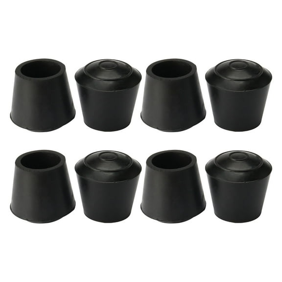 Unique Bargains Rubber Leg Cap End Tip Furniture Feet Protector 16mm 5/8" Inner Dia 8Pcs