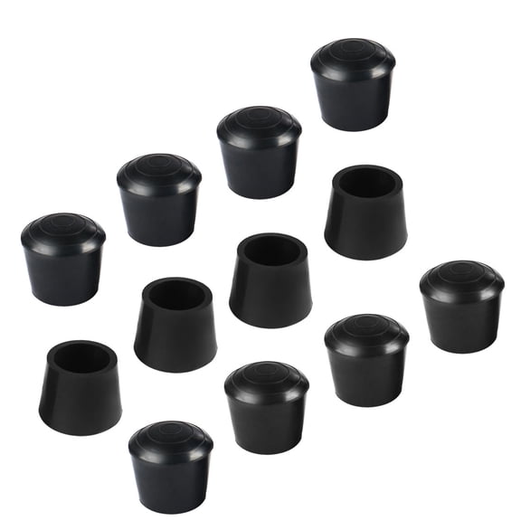 Unique Bargains Rubber Leg Cap End Tip Furniture Feet Protector 22mm 7/8" Inner Dia 12Pcs