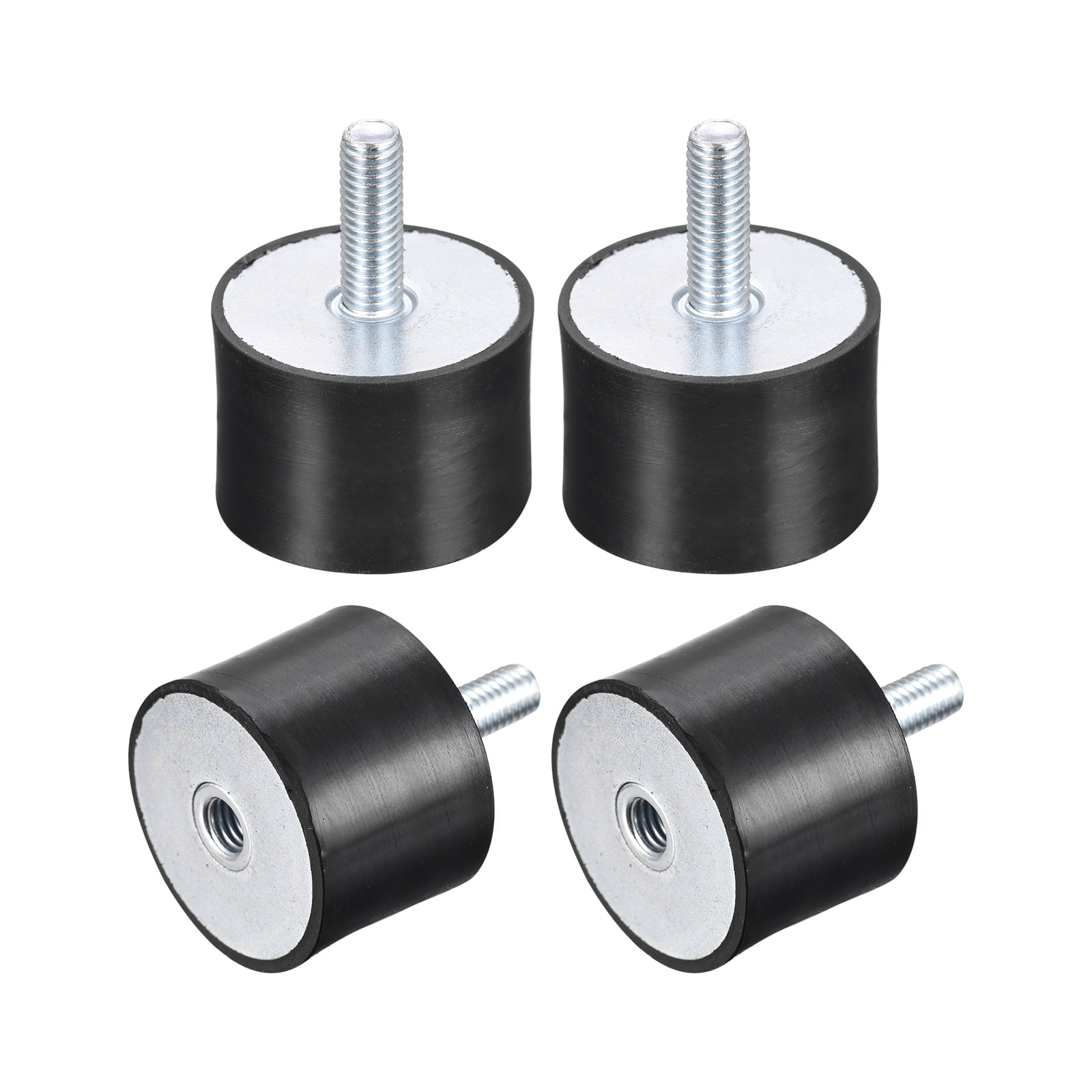 Unique Bargains Rubber Mounts Vibration Isolator Shock Absorber Black D40mmxH30mm