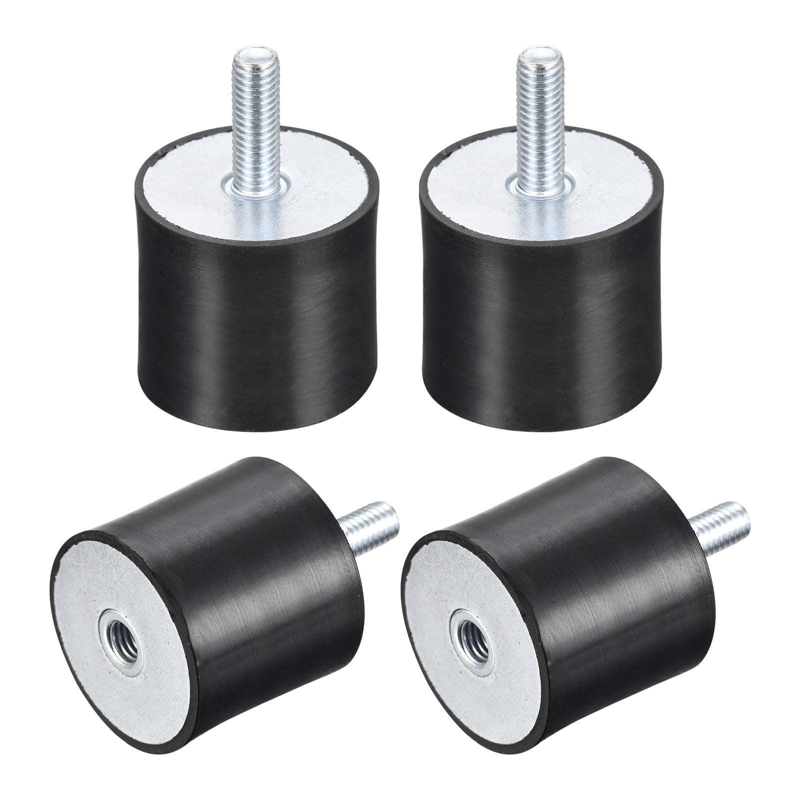 Unique Bargains Rubber Mounts Vibration Isolator Shock Absorber Black D40mmxH40mm