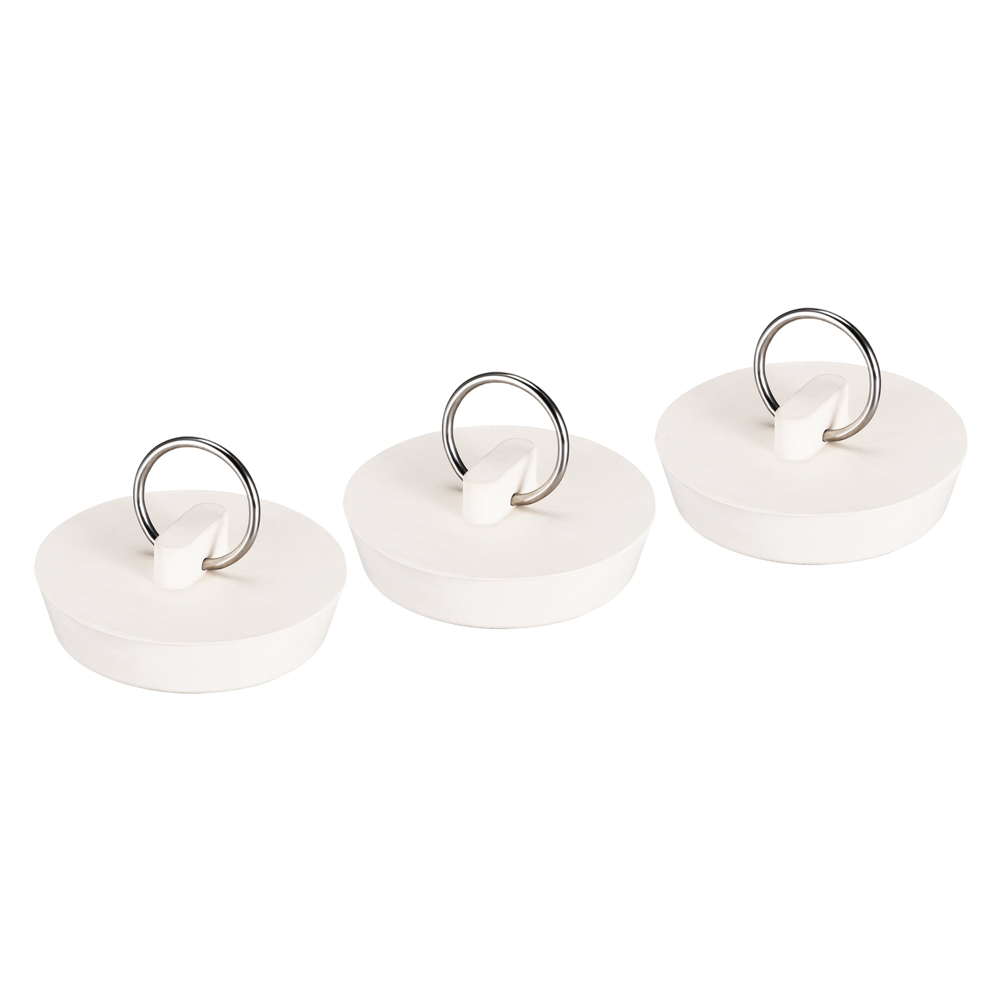 Unique Bargains Rubber Plug Drain Stopper with Hanging Ring for Bathtub 1.69"x1.87"x0.43"