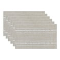 thumbnail image 1 of Unique Bargains Rustic Placemats Set of 6 Cotton and Linen for Dining Table Yellow, 1 of 6