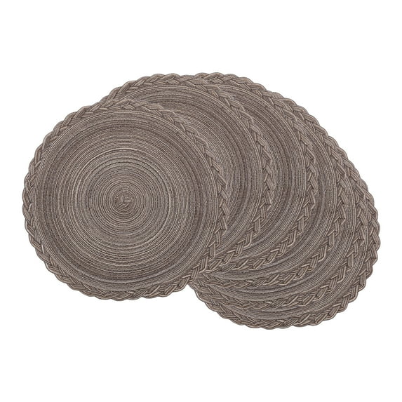 Unique Bargains Rustic Placemats Set of 6 Placemats Kitchen Table Mat Coffee
