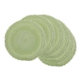 thumbnail image 1 of Unique Bargains Rustic Placemats Set of 6 Placemats Kitchen Table Mat Green, 1 of 6