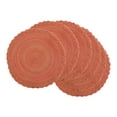 thumbnail image 1 of Unique Bargains Rustic Placemats Set of 6 Placemats Kitchen Table Mat Orange, 1 of 6