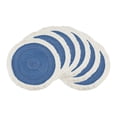 thumbnail image 1 of Unique Bargains Rustic Rattan Place Mats Set of 6 for Dining Table Decor Blue 15x15in, 1 of 6