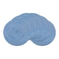 thumbnail image 1 of Unique Bargains Rustic Set of 6 Round Placemats for Dining Table Decor Blue, 1 of 6
