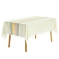 thumbnail image 1 of Unique Bargains Rustic Tablecloth Cotton Linen Waterproof Table Cover with Tassels, Colorful 55"x71", 1 of 5