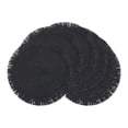 thumbnail image 1 of Unique Bargains Rustic Woven Round Placemats 6pcs Black 15"x15", 1 of 6