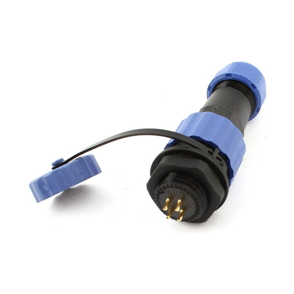 Unique Bargains SD16 16mm 4 Pin Waterproof Aviation Plug Socket Cable Connector IP68