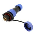 thumbnail image 1 of Unique Bargains SD16 16mm 7 Pin Flanged Waterproof Aviation Connector Plug Socket IP68, 1 of 3