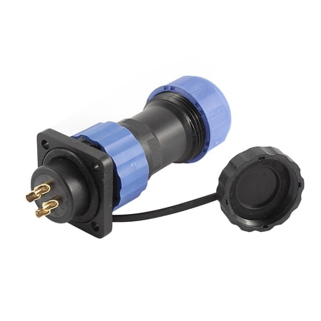 Unique Bargains SD20 20mm 4 Pin 4P Square Waterproof Aviation Cable Connector Plug Socket