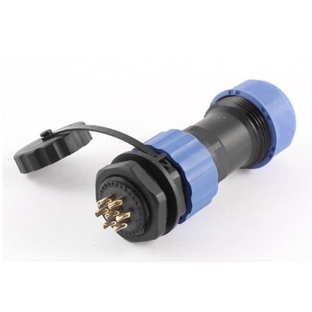 Unique Bargains SD20 20mm 7 Pin 7P Waterproof Aviation Cable Connector Plug Outlet IP68