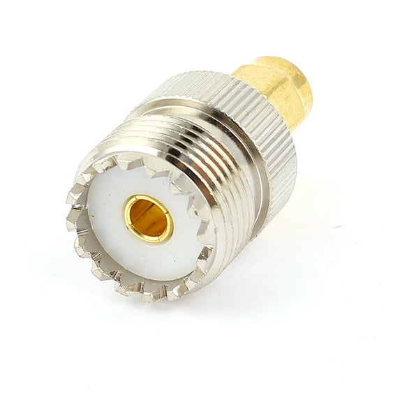 Unique Bargains SMA Male Plug to UHF Female Jack Straight RF Adapter Coax Connector Replacement