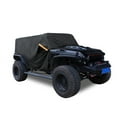 thumbnail image 1 of Unique Bargains SUV Cab Car Cover   for jeep Wrangler JK JL Hardtop 2 Door 07-21 Sun Protection 210D   for d Zipper Black, 1 of 6