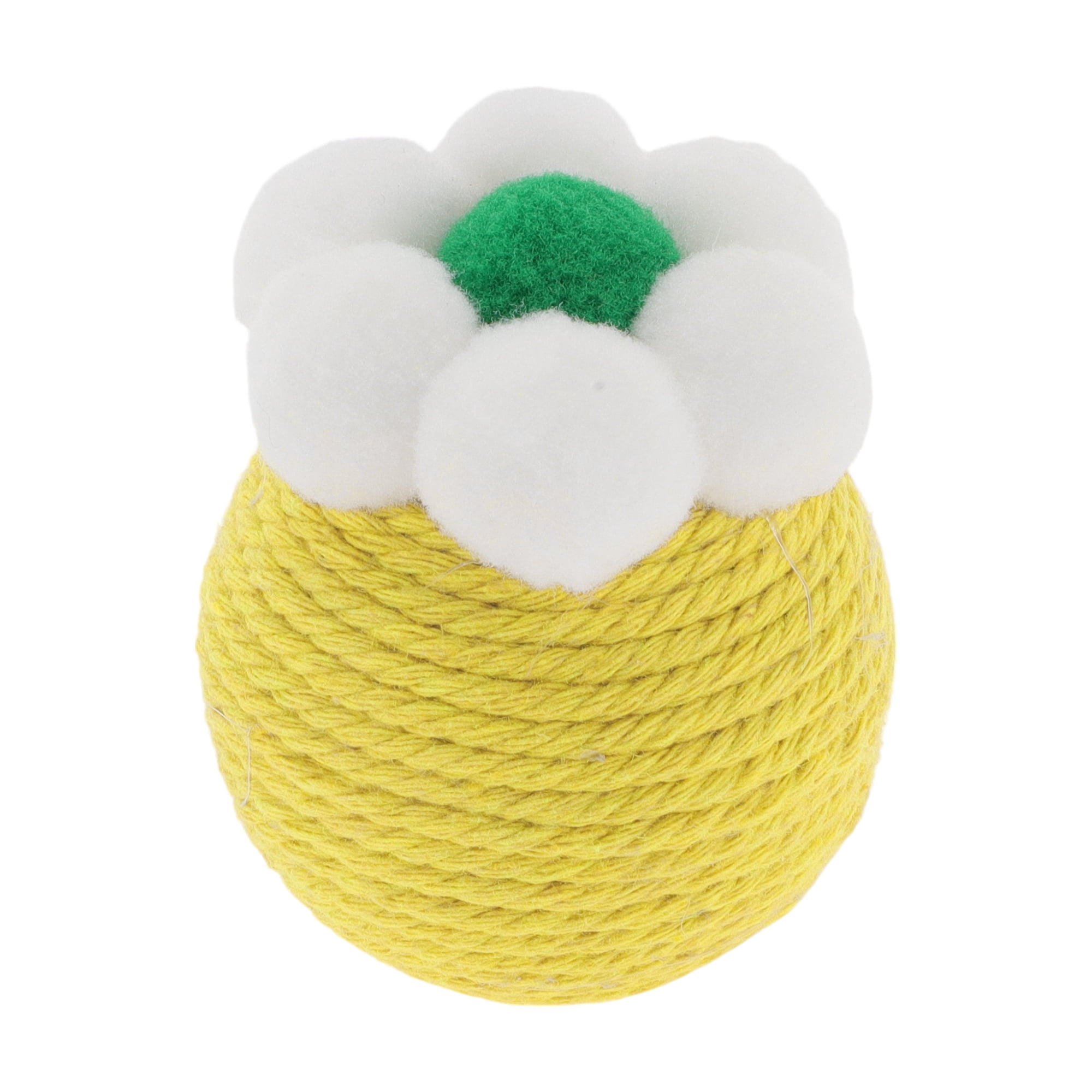 Unique Bargains Safe Teeth Cleaning Chew Balls Yellow