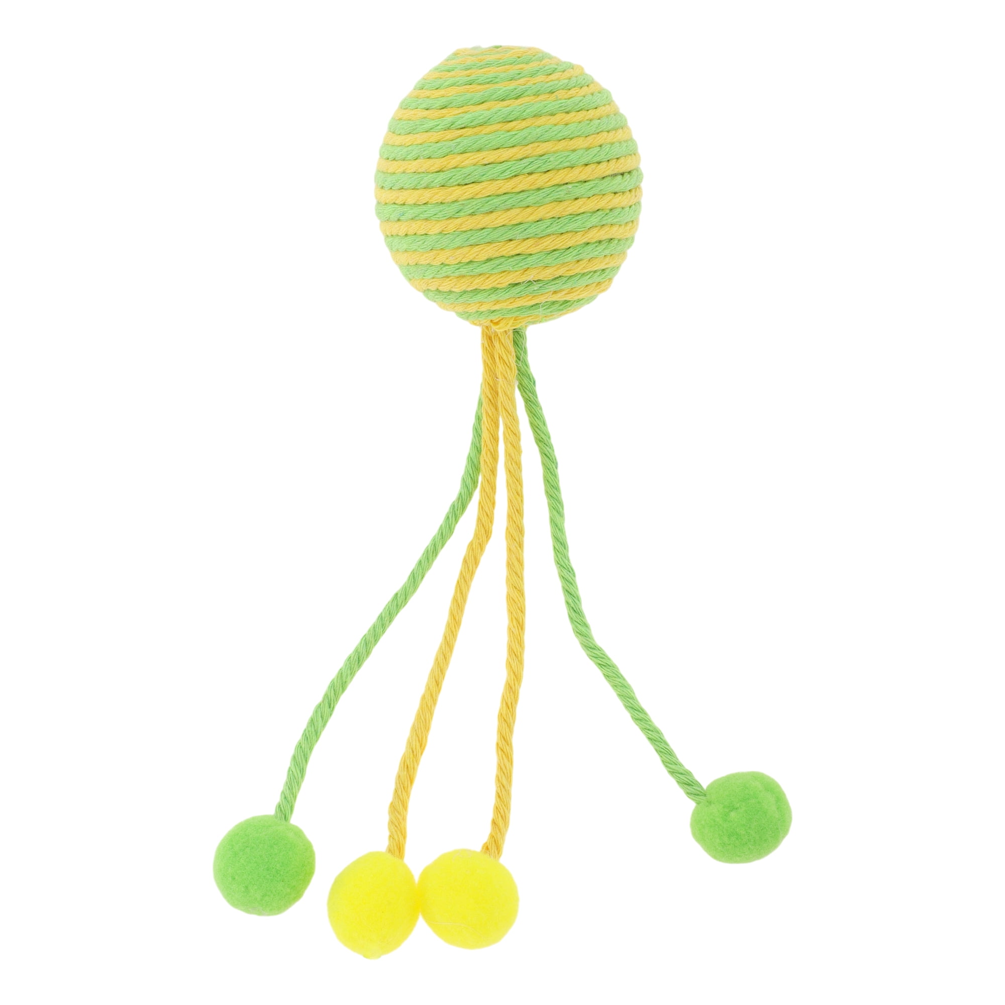 Unique Bargains Safe Teeth Cleaning Chew Balls for Cat [Cotton Ball Combination]