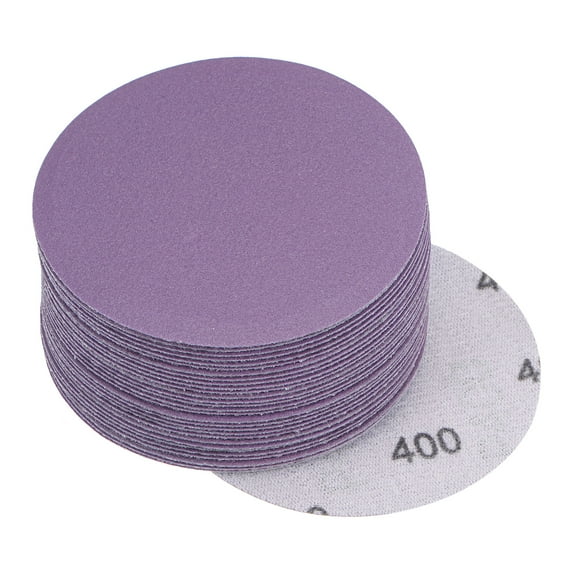 Unique Bargains Sanding Discs Hook & Loop Aluminum Oxide Sandpaper 400 Grit