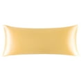 thumbnail image 1 of Unique Bargains Satin Envelope Closure Body Pillowcases Gold 20"x54" 1 PC, 1 of 8