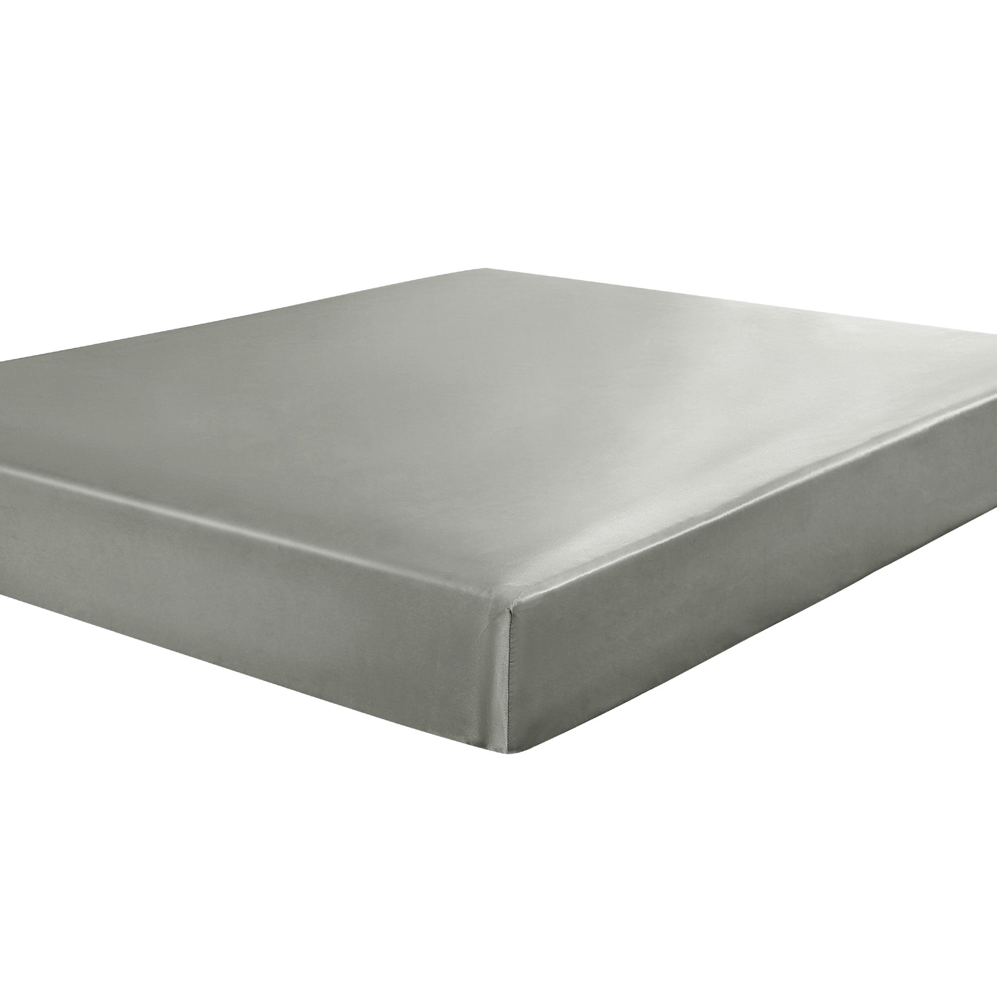 Unique Bargains Silky Deep Pocket Bed Sheet Soft Full Grey