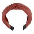 thumbnail image 1 of Unique Bargains Satin Knot Headband Hairband for Women Brick Red 1.2 Inch Wide 1 Pcs, 1 of 7